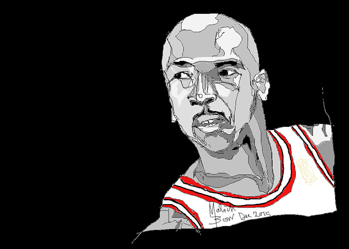 michael jordan dessin